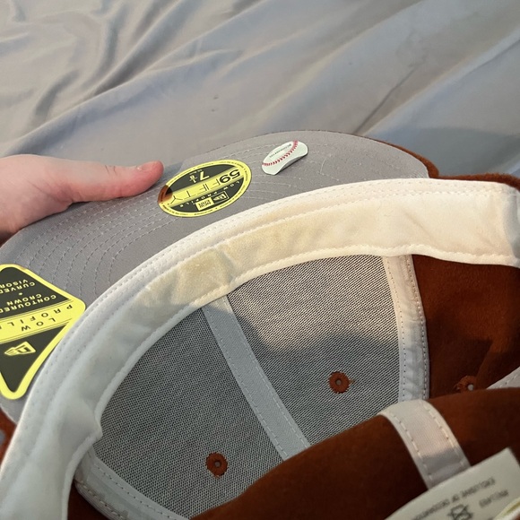 Aime Leon Dore Burnt Orange Cap with White NYY Logo - Picture 10 of 10